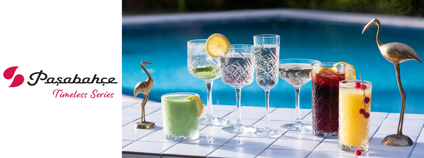 Pasabahce glassware and drinks collection